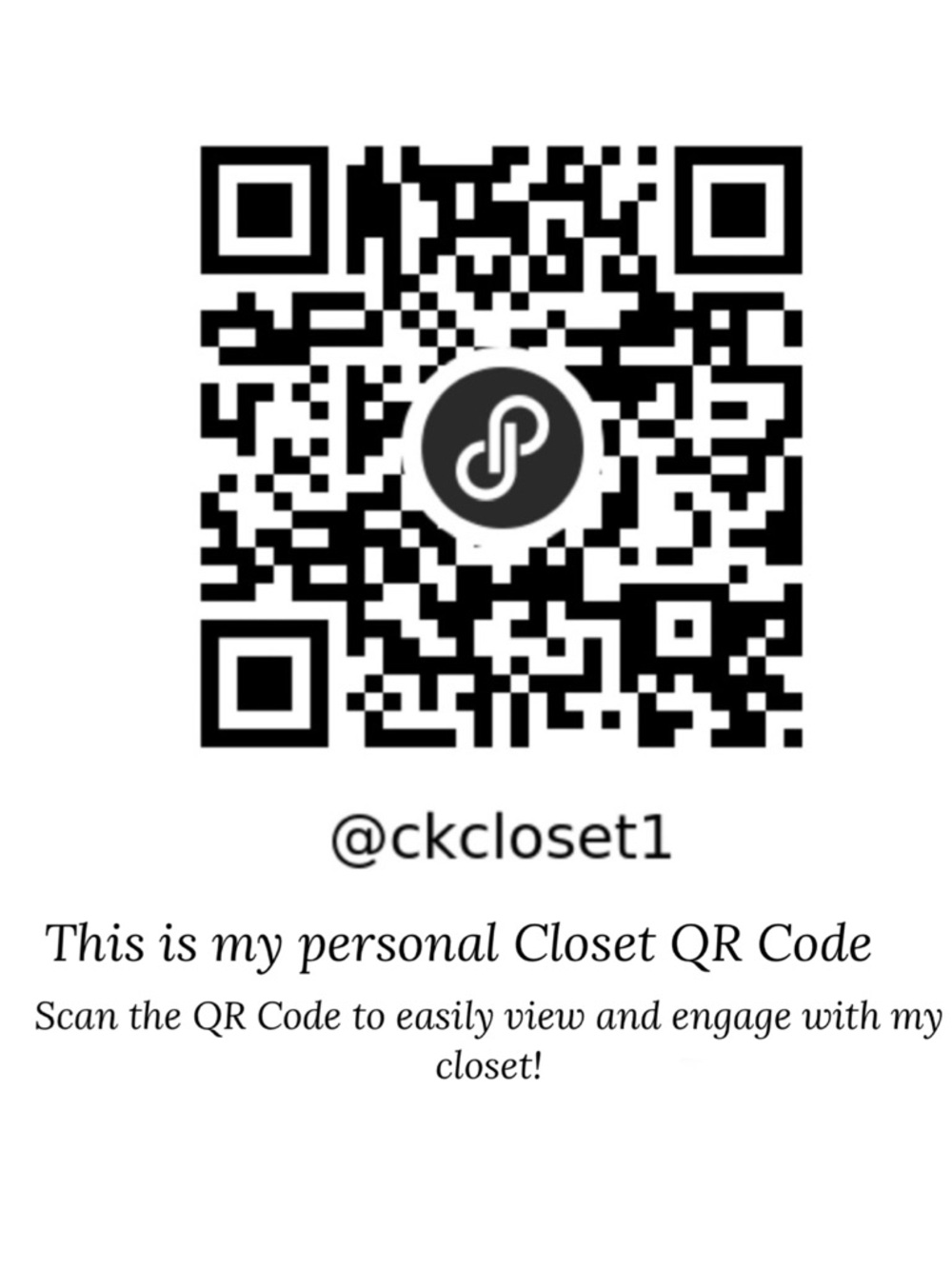 Bookmark My Closet QR Code! - Picture 3 of 4